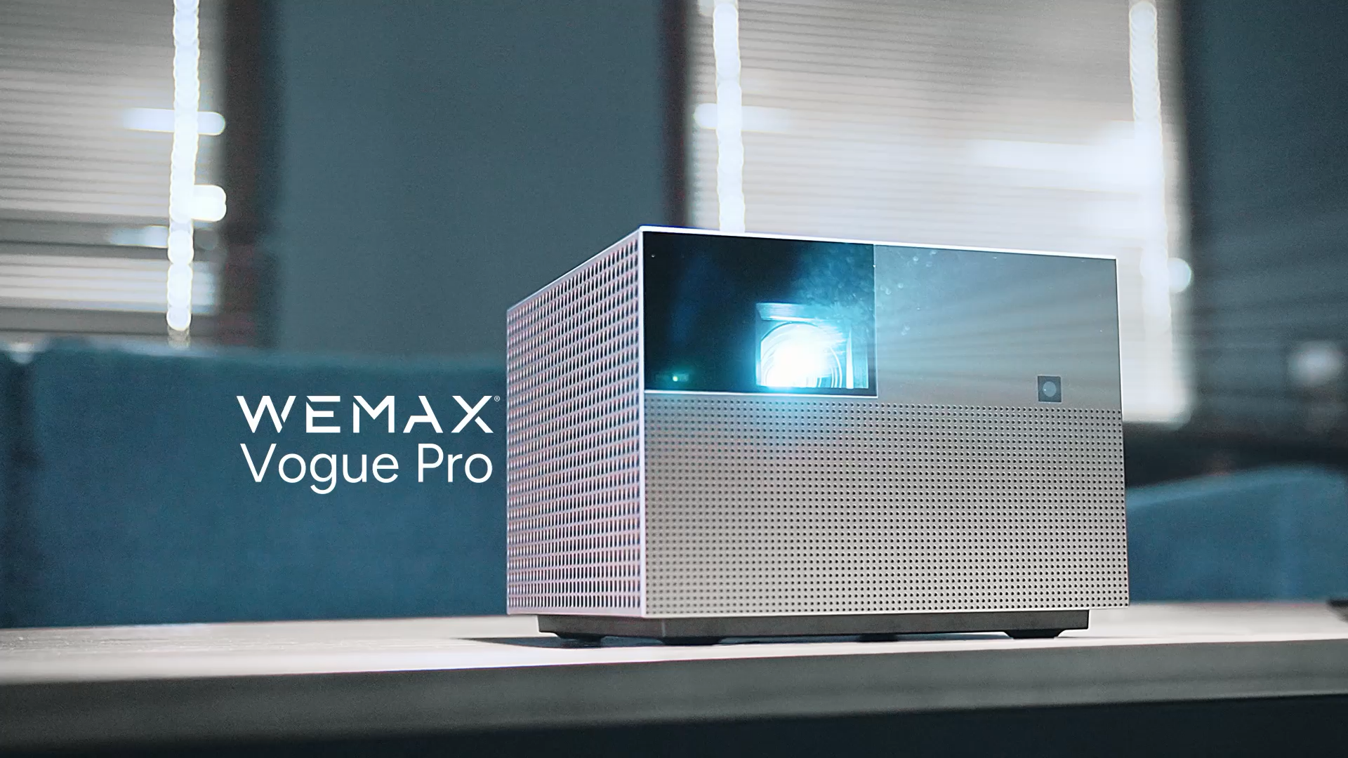WEMAX Vogue 100 4K Projector - 1600 ANSI Lumens, WiFi Bluetooth, Auto Focus - Home Theater Movie Projector
