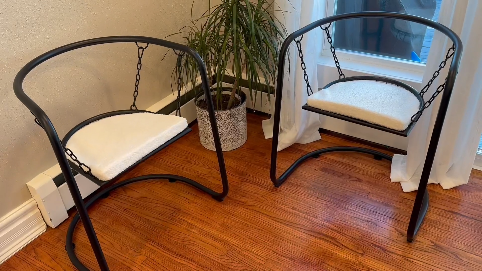 Amazon.com: DAELIFKER Swing Sherpa Accent Chairs Set of 2