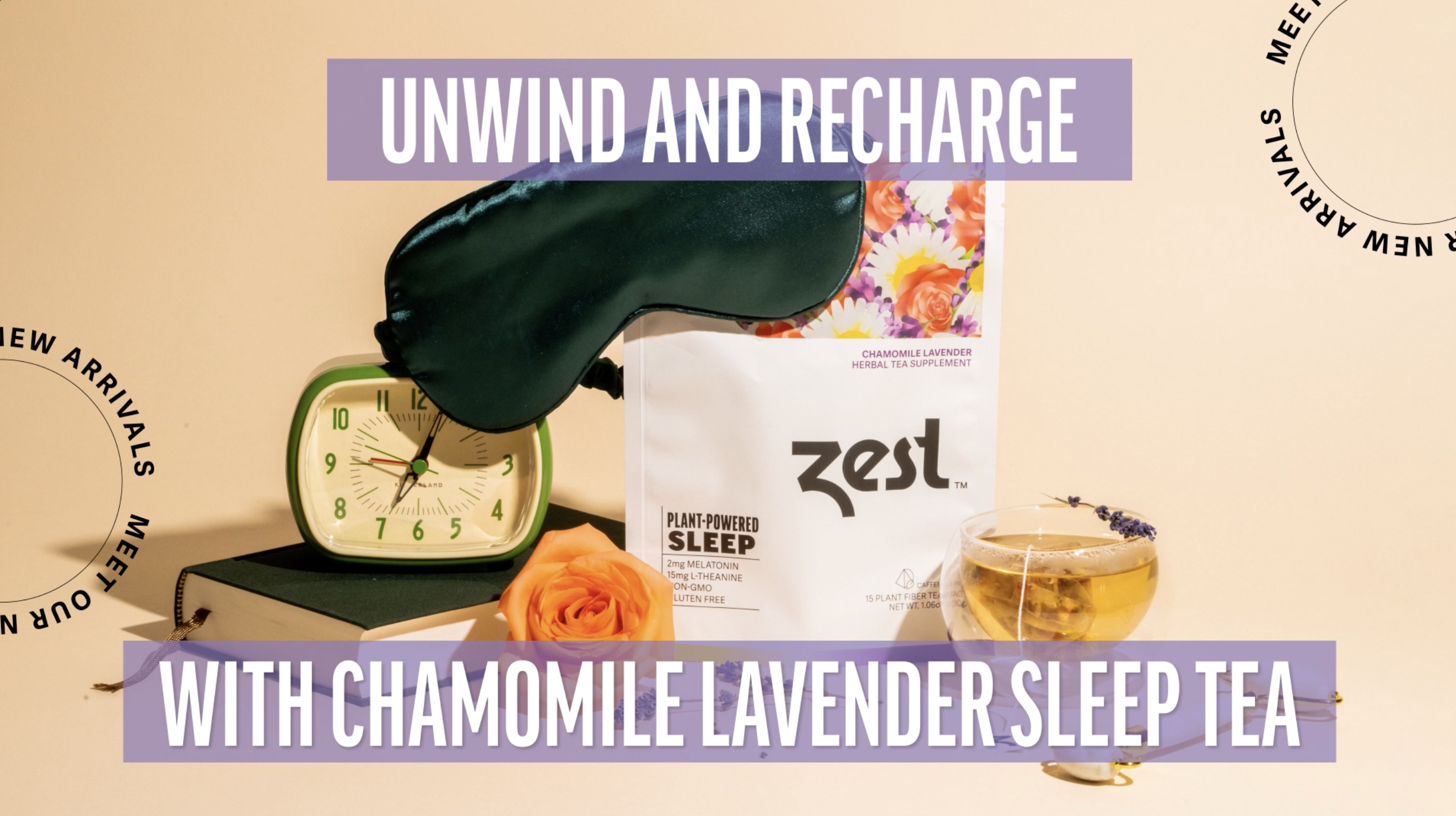 Amazon.com : Zest Sleep Tea - 2mg Melatonin Tea for Sleep