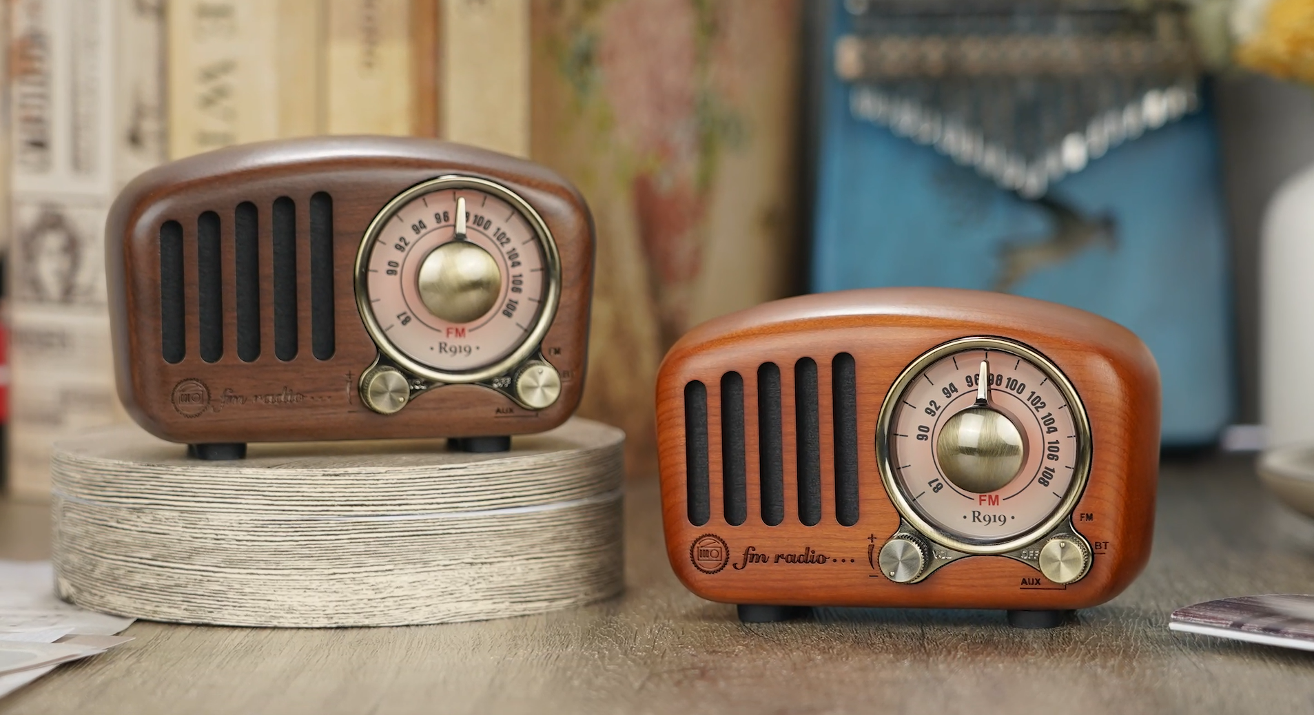 PRUNUS J-166 Draagbare AM(MW)/FM Radio, Kleine Batterij-Aangedreven