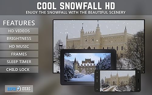 queda de neve legal grátis HD - decore seu quarto com belas paisagens na sua TV HDR 4K, TV 8K e disp