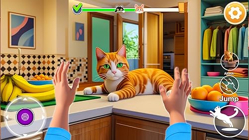 gato brincalhão: jogo de irritar a vovó