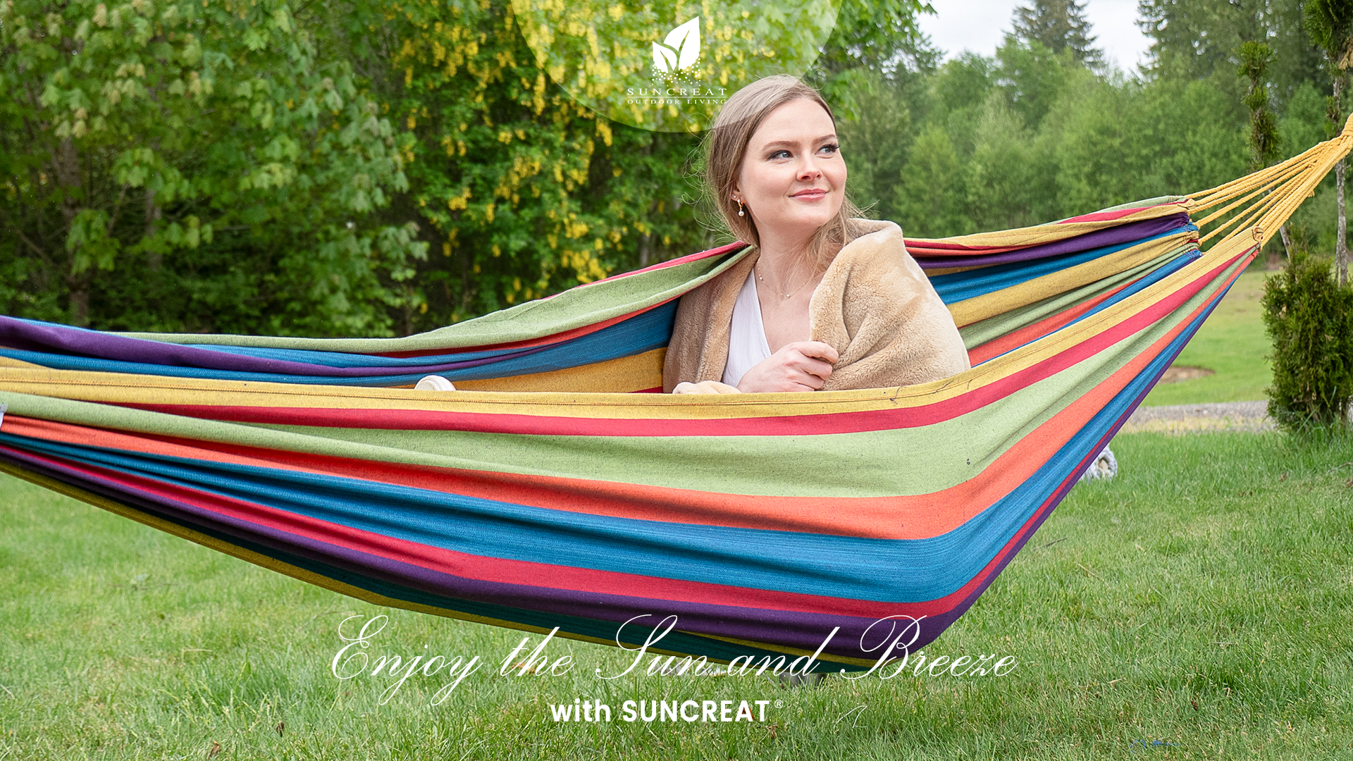 Amazon.com : SUNCREAT Outdoor Double Hammock, Portable Tree