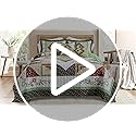 VAPUTAR Quilt Queen Size Bedding Set - Farmhouse Queen Size Bedspread Set for All Season, Lightweight Reversible Coverlet Quilt for Bedroom (90 × 98 Inch), Green