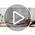 Allewie Full Size Platform Bed Frame with Velvet Upholstered Headboard and Wooden Slats Support, Fully Upholstered Mattress Foundation/No Box Spring Needed/Easy Assembly, White