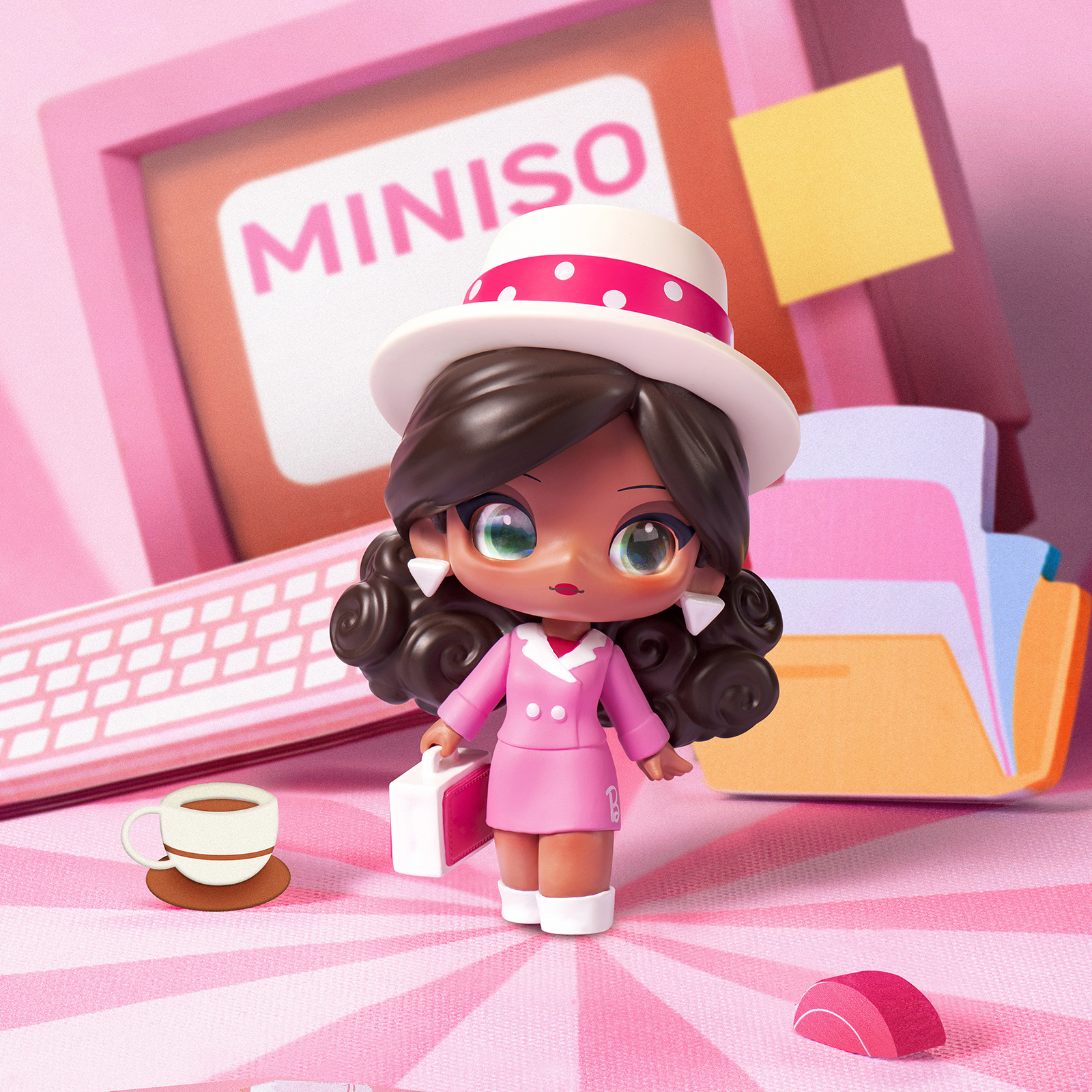 Amazon.com: MINISO Barbie Pink Power Series Blind Box Figurines