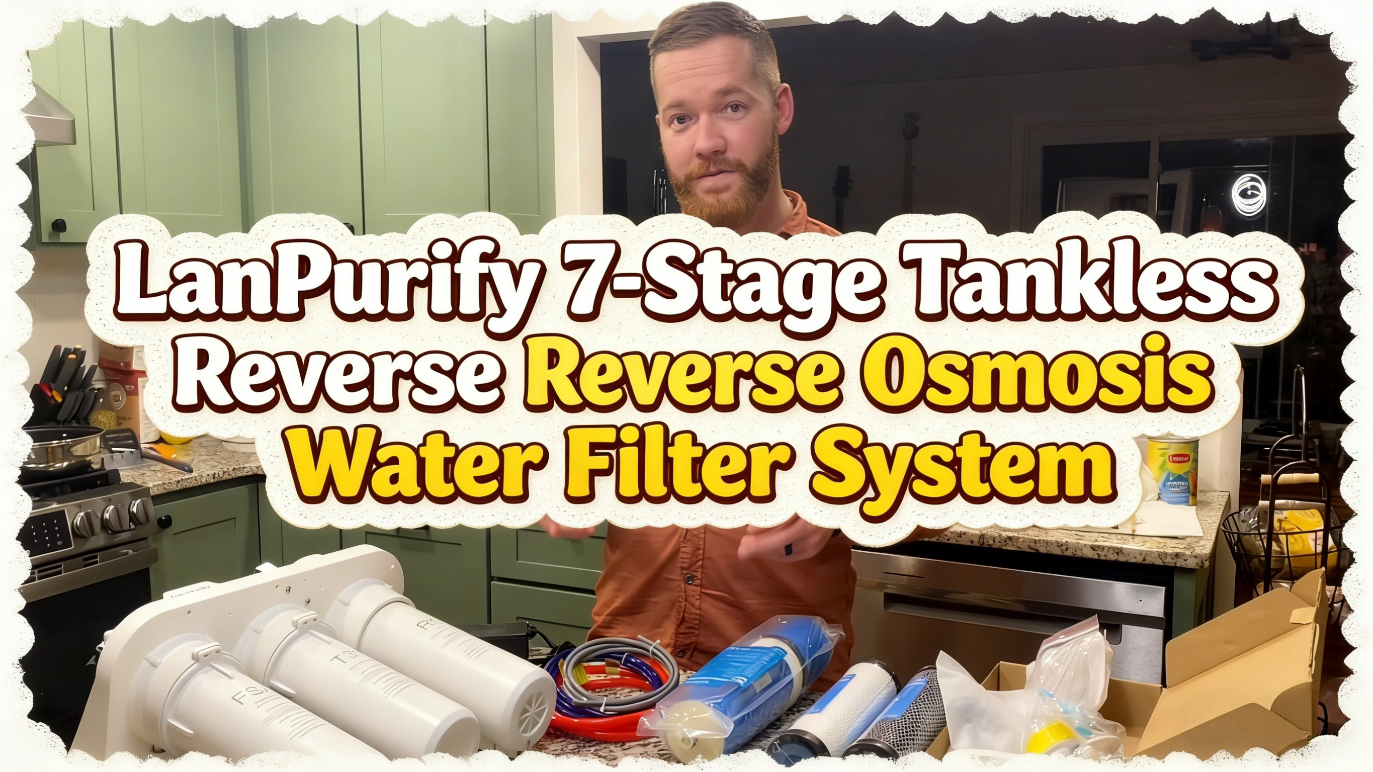 Image of Reverse Osmosis System, 450 GPD Tankless 7-Stage Reverse Osmosis Water Filter, RO Water Filter System Under Sink, NSF /ANSI 58 Certified, 2:1 Pure to Drain