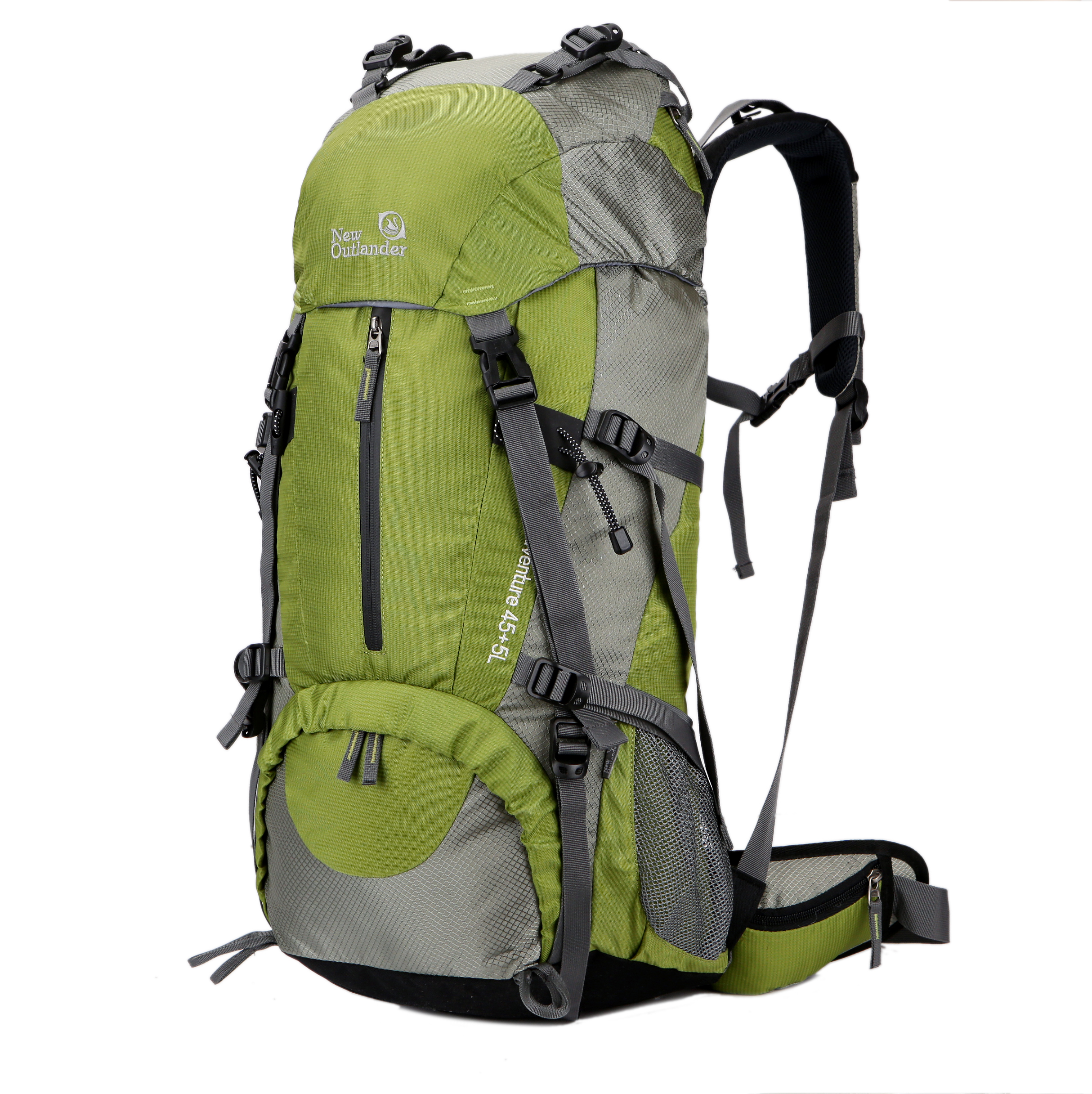 UNISTRENGH 45L+5L Hiking Backpack Nylon Water-resistant Internal Frame Trekking Bag with Rain Cover for Outdoor Sports Climbing Camping Travel Mountaineering (Army Green) : Sports & Outdoors