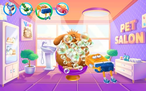 Vlad and Niki Animal Salon, cat & dog SPA games that Don’t need wifi and Internet for my little baby