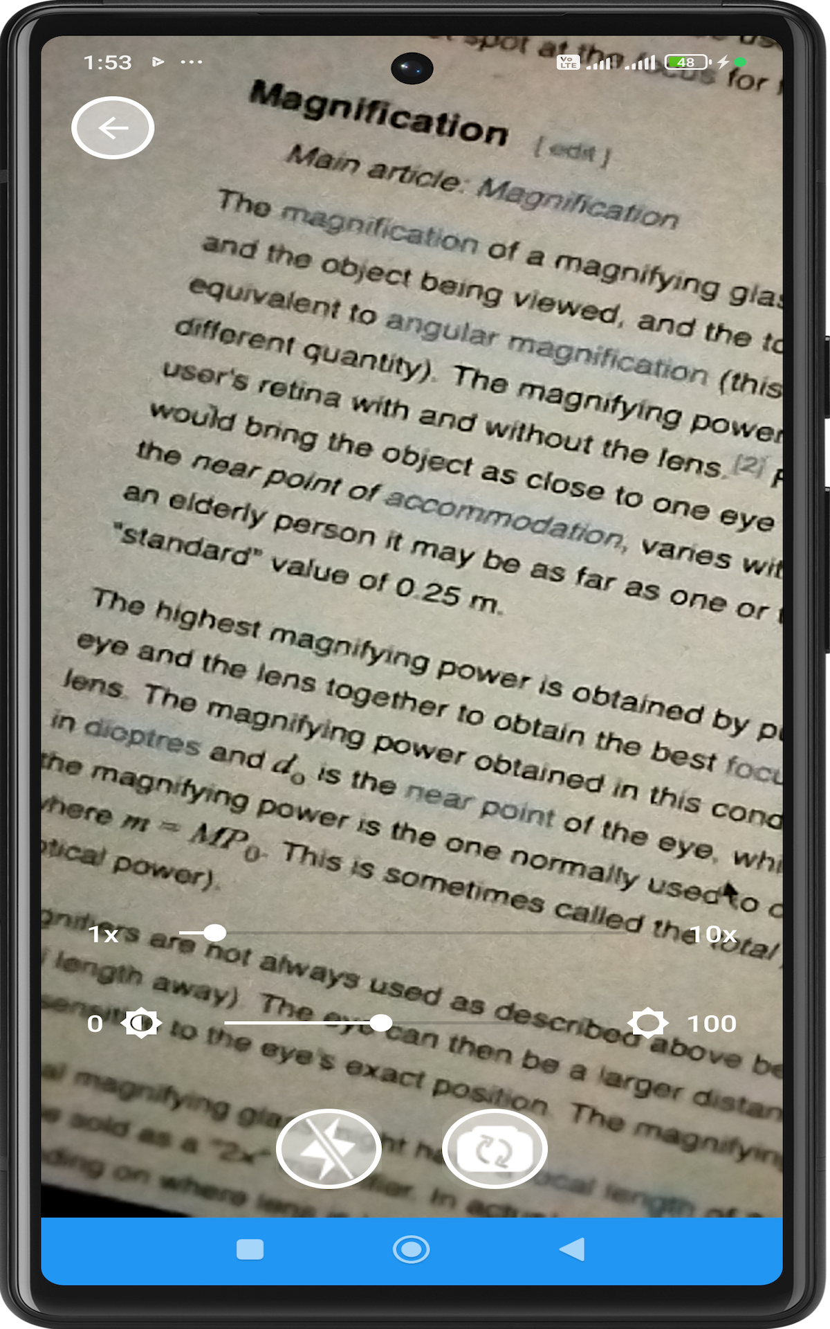 Magnifying Glass + Flashlight App on Amazon Appstore