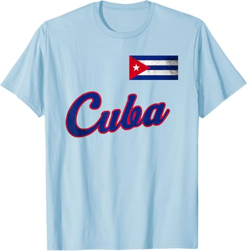 Miniatura 12 de Cuba 2023 Baseball Flag Pride Cubano Beisbol Cuban T-Shirt Black,White,Baby Blue,Silver Grey,Olive Green,Lemon Yellow,Heather Grey,Heather