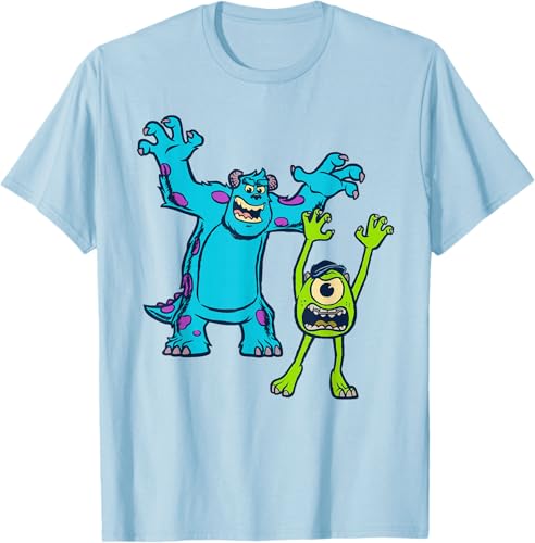 Miniatura 12 de Disney Pixar Monsters University Sulley and Mike T-Shirt Black,Navy Blue,Asphalt Grey,White,Baby Blue,Red,Kelly Green,Olive Green,Lemon