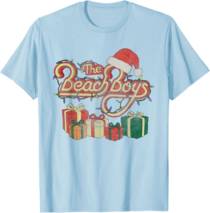 Official Beach Boys Christmas
                                Lights Logo T-Shirt