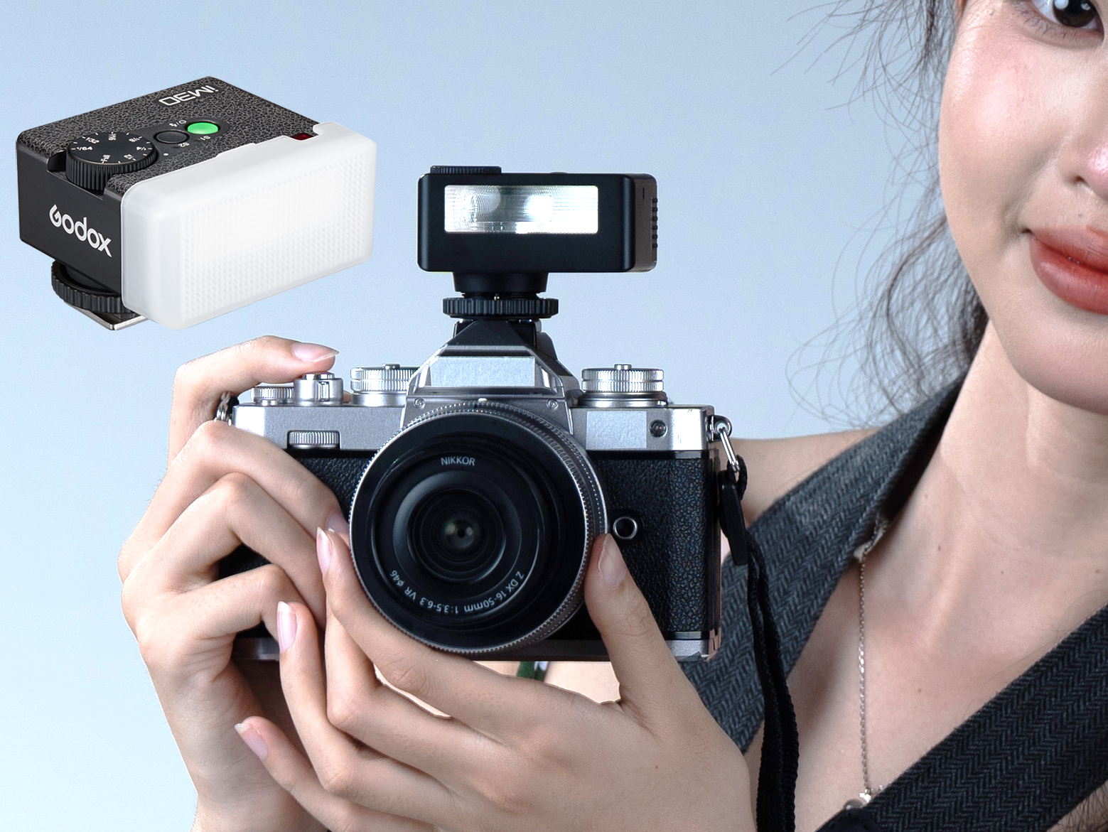 Amazon.com : Godox iM30 Mini Flash Camera Flash with Diffuser, GN