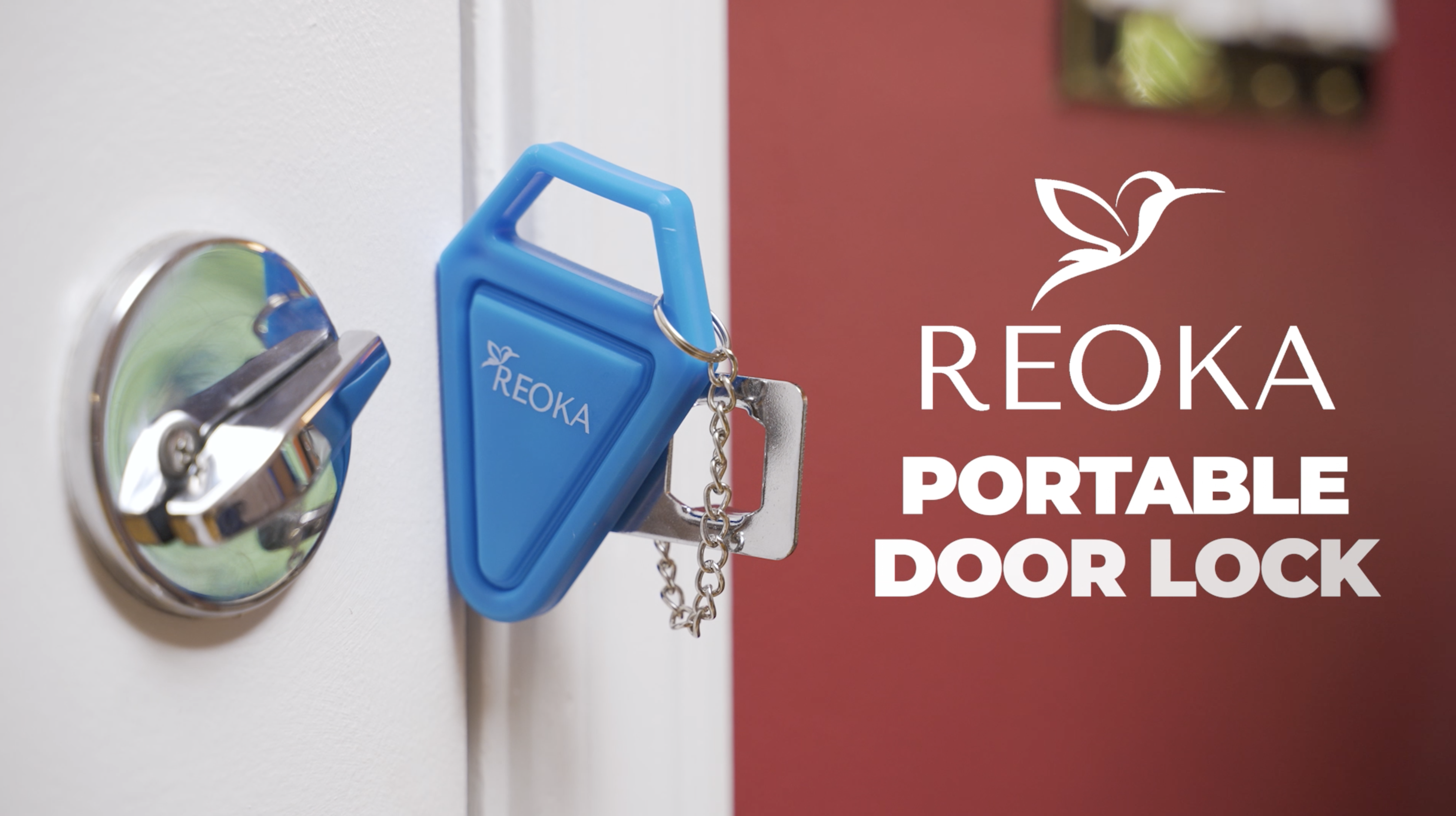 Reoka Portable Door Lock Door Lock Security, Heavy Duty Door Locks