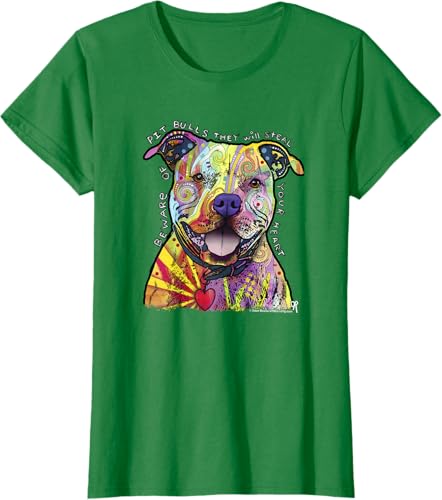Miniatura 46 de Beware Of Pit Bulls, Dean Russo Pitbull Original - Dog Lover T-Shirt Black,Navy Blue,Asphalt Grey,Slate Grey,White,Cranberry Red,Kelly Green,Olive