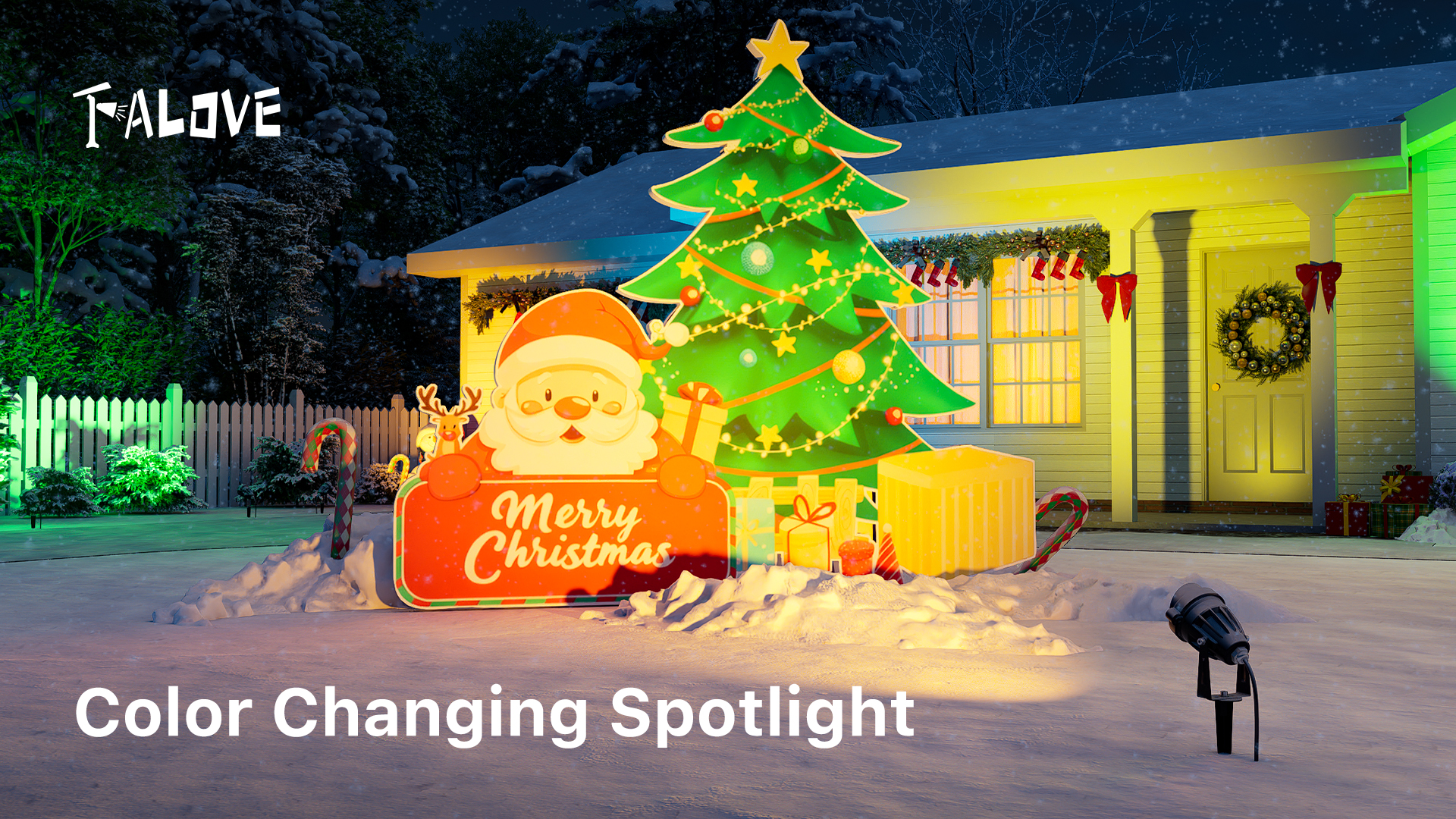 Image of 6 Pack Color Change Spotlights for Decor Lighting 120V Remote Waterproof Plug-in Multicolor Landscape Spot Light Uplight for Yard Decoration, Tree, Bush, Status, Indoor Plant, Picture & Painting