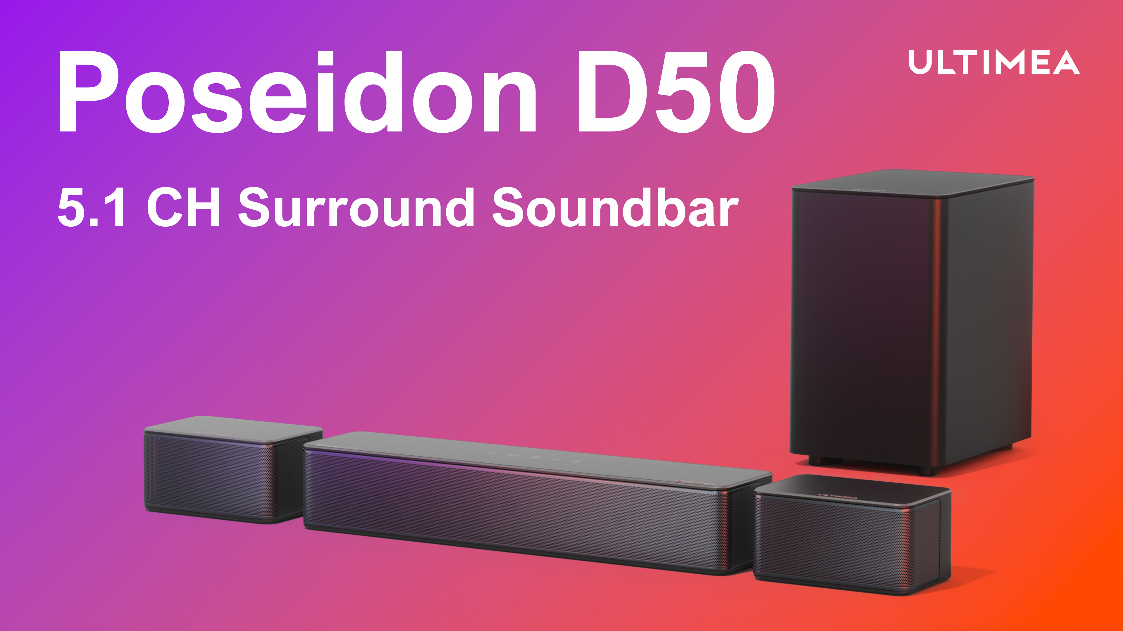 Amazon.com: ULTIMEA 5.1 Virtual Surround Sound Bar, 320W