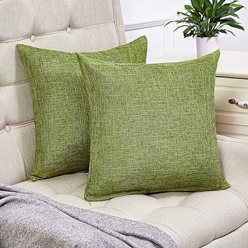 Miniatura 1 de Juego de 2 fundas de cojín Anickal decorativas de lino y algodón para sofá