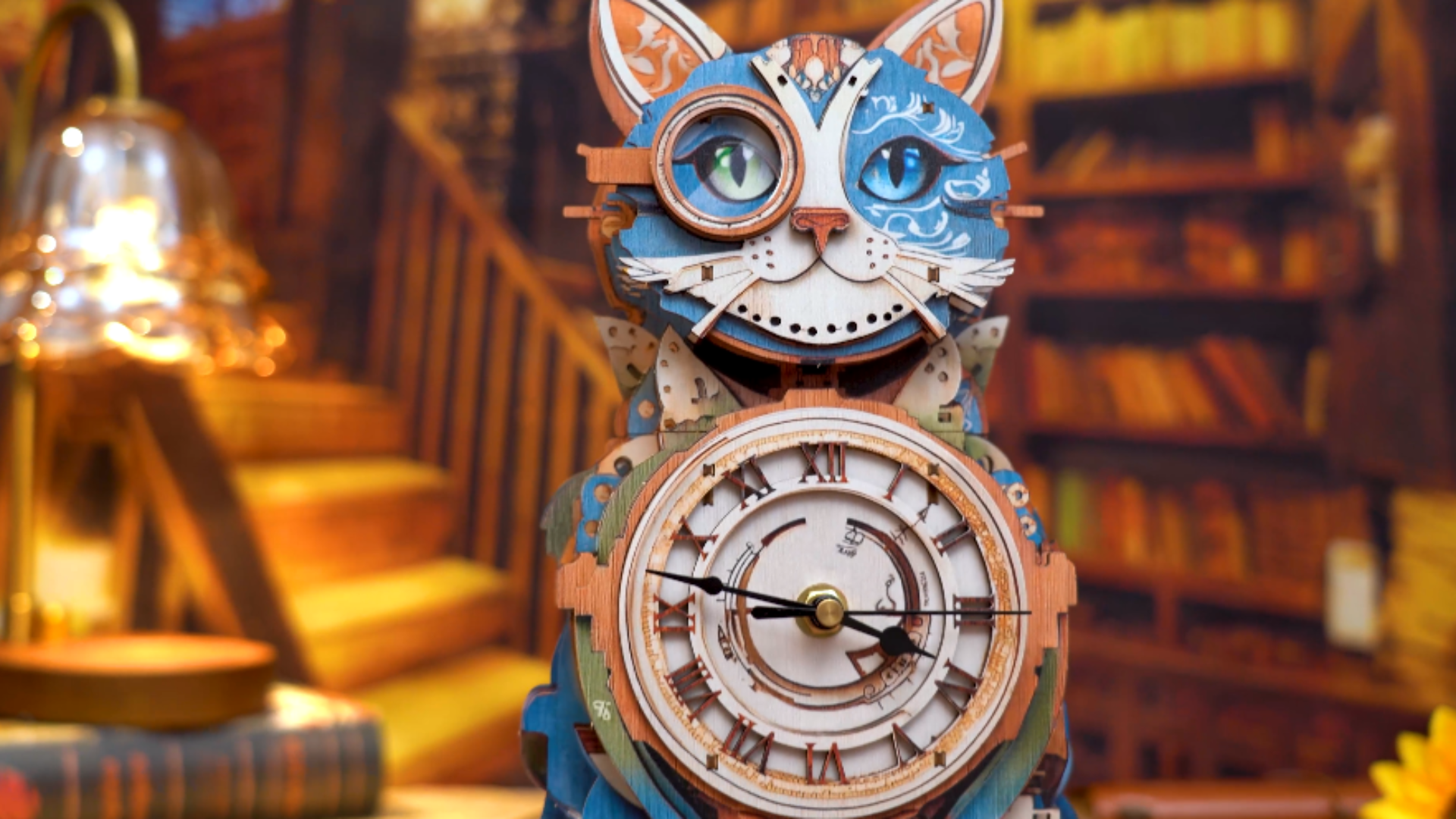 1/64 フィギュア4体 コルビジェテーブル1脚&ソファー3脚セット。 Amazon.com: Jollitot 3D Puzzles for Adults, Cute Cat Clock 3D