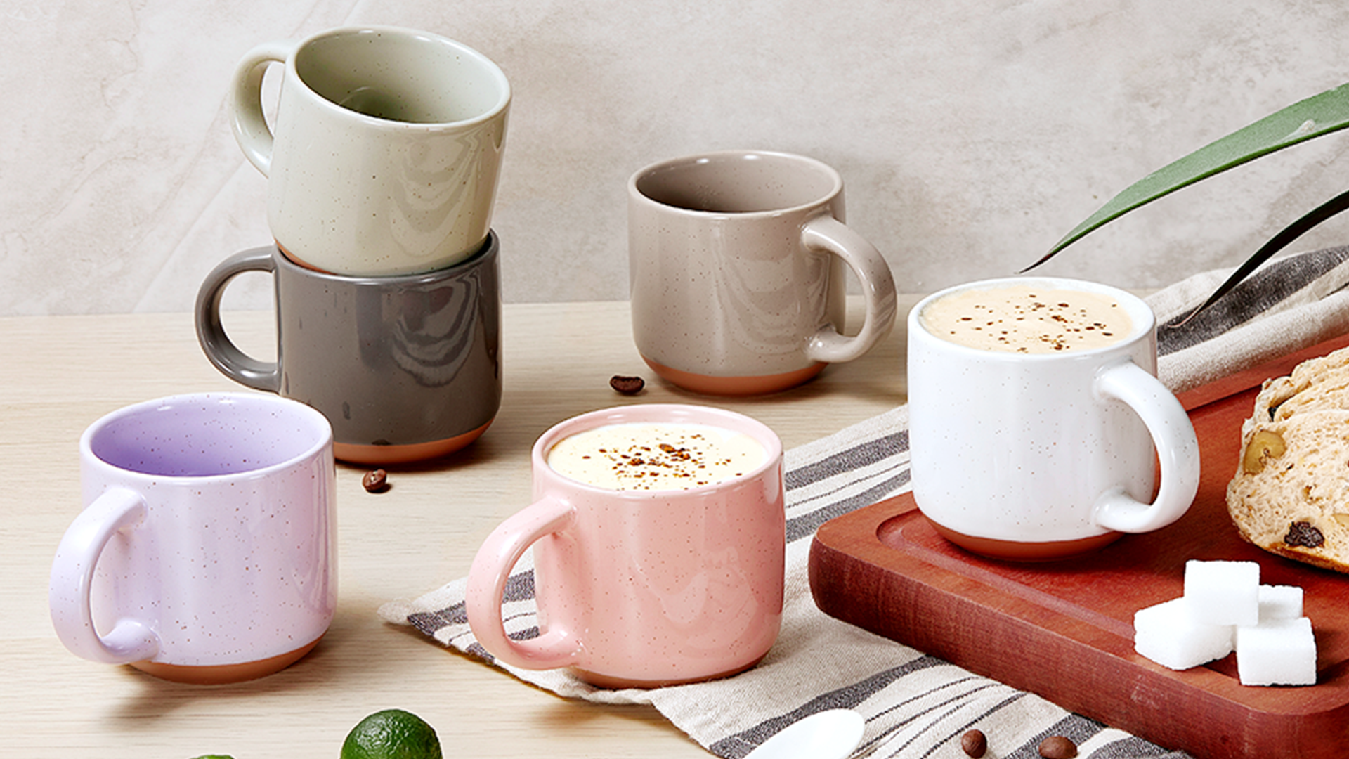Amazon.com | Gencywe Morandi Color Ceramic Mini Espresso Cups Set