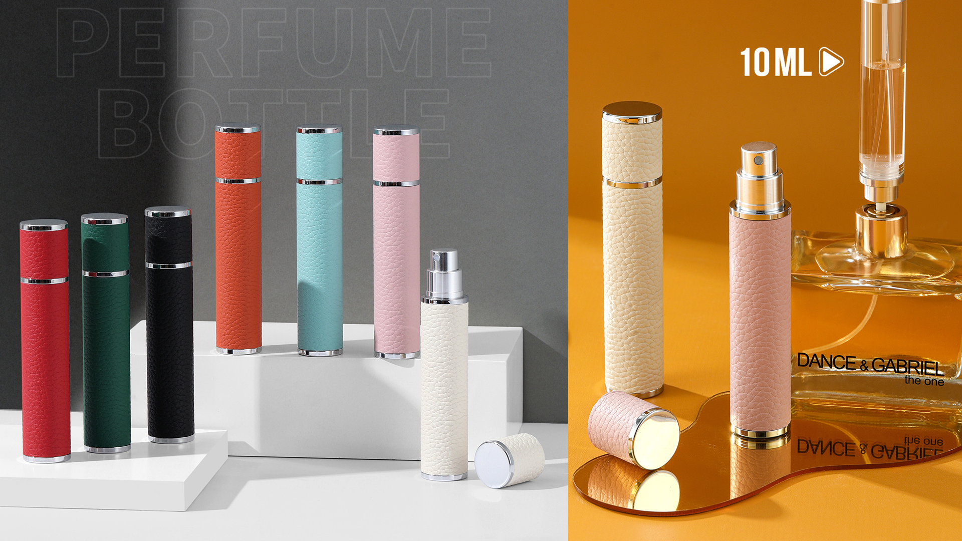 Amazon.com: 3zorqinron 10ML Genuine Leather Atomizer Sprayer for