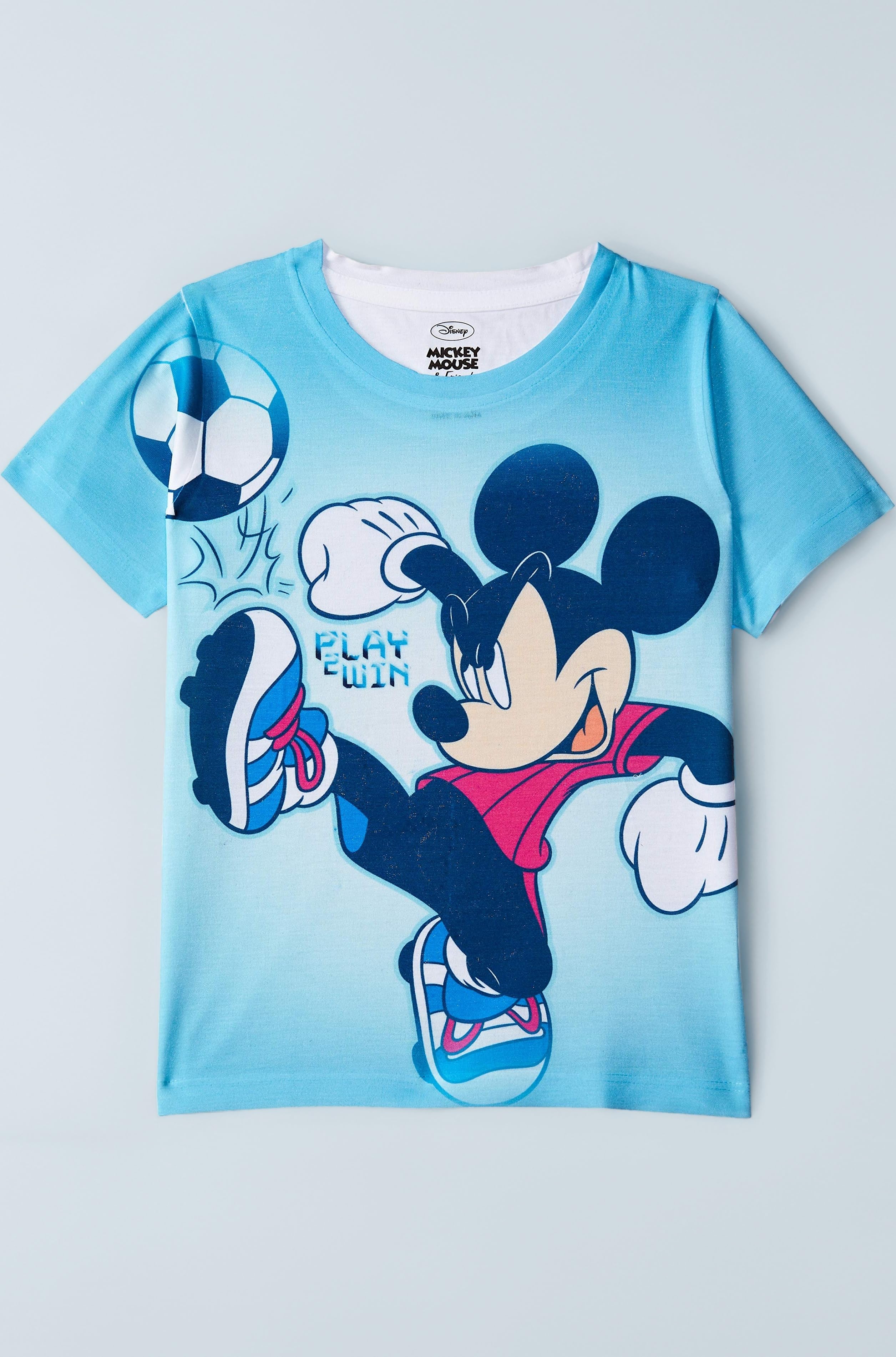 Mickey Mouse Boys' Animal Print Regular Fit T-Shirt