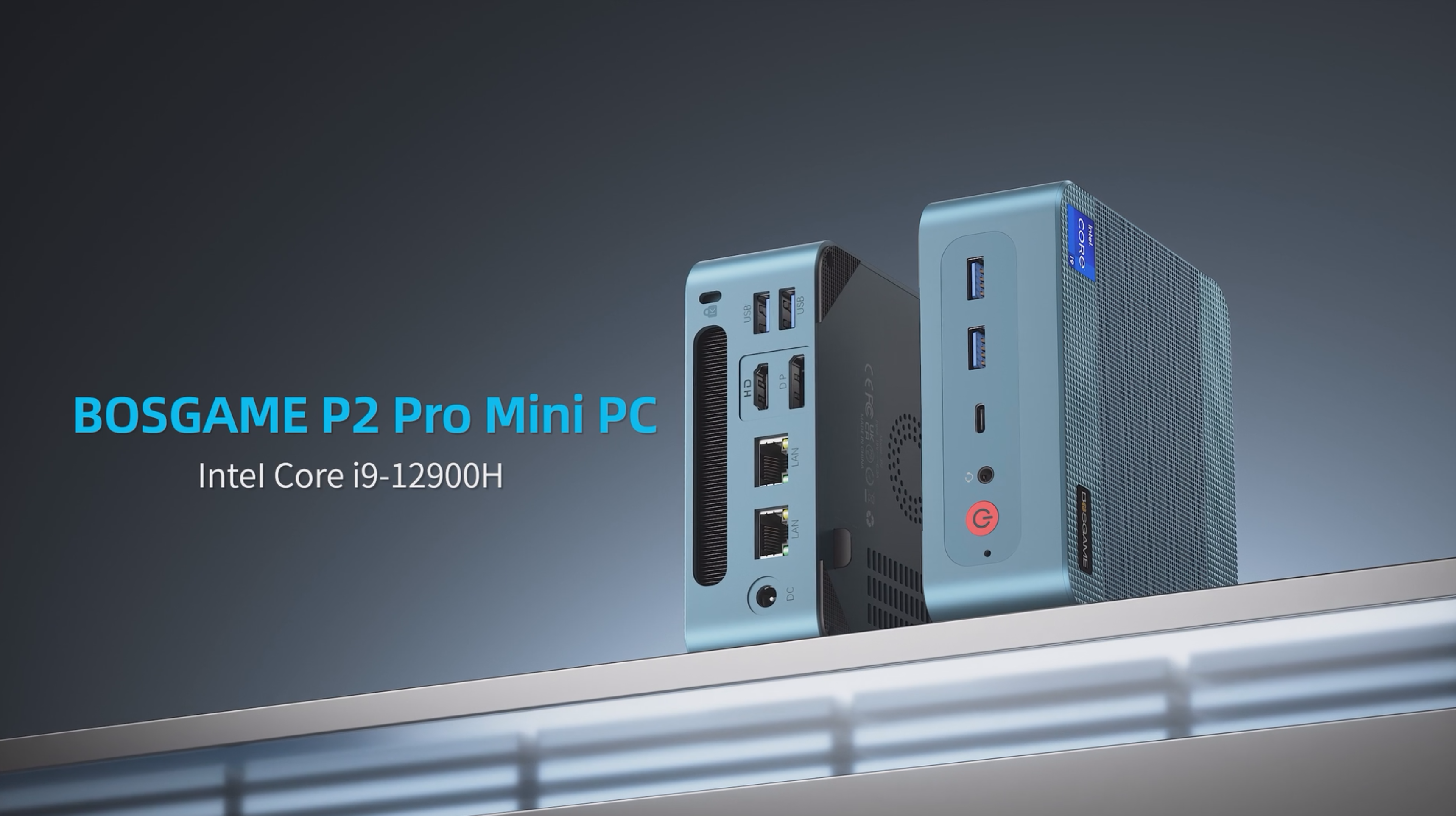 BOSGAME Mini PC P2 Pro, Intel i9-12900H (14C/20T,up to 5GHz) 32GB