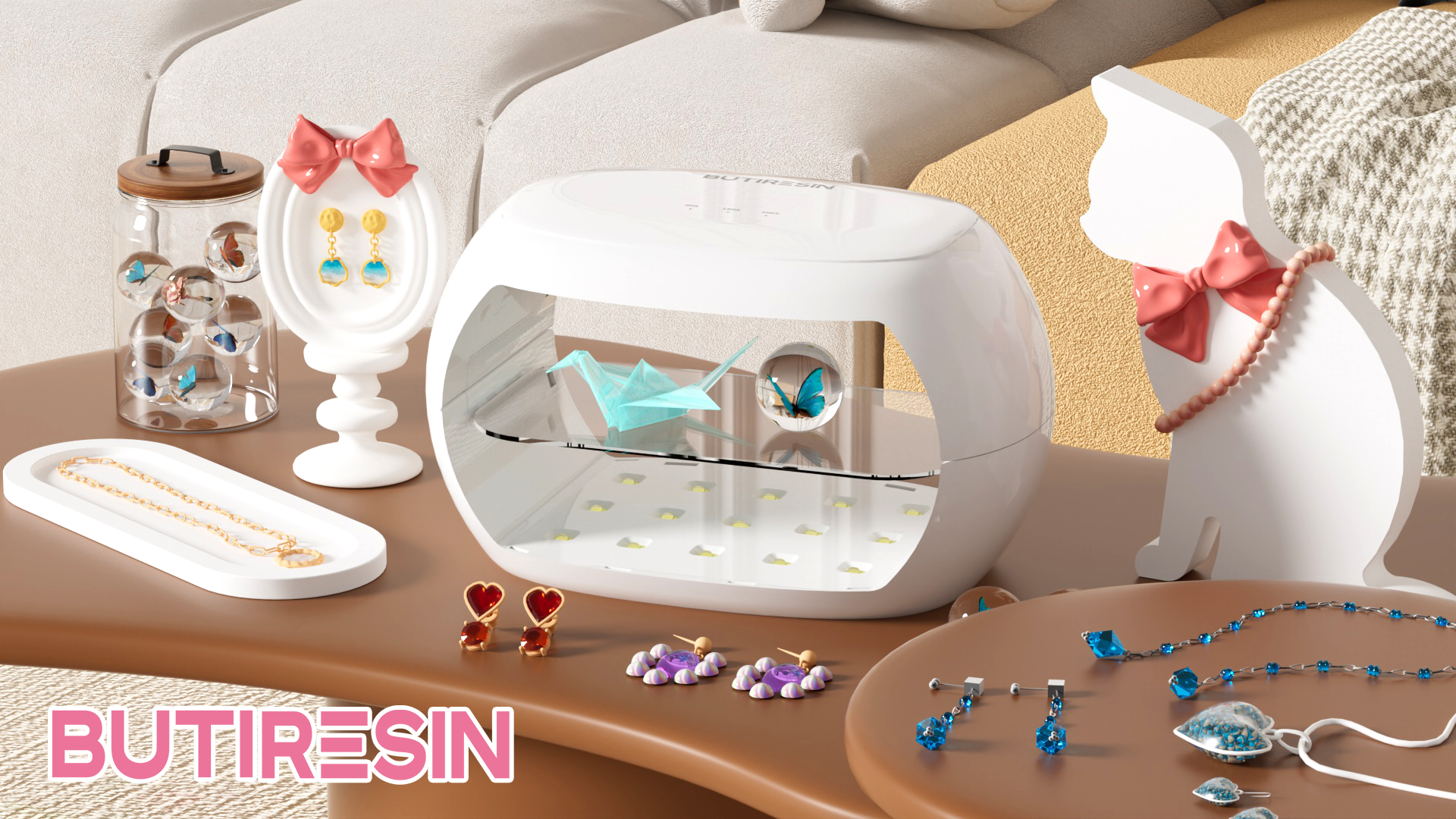 Amazon.co.jp: BUTIRESIN UVライト レジン用 硬化ライト 36W·30LEDs