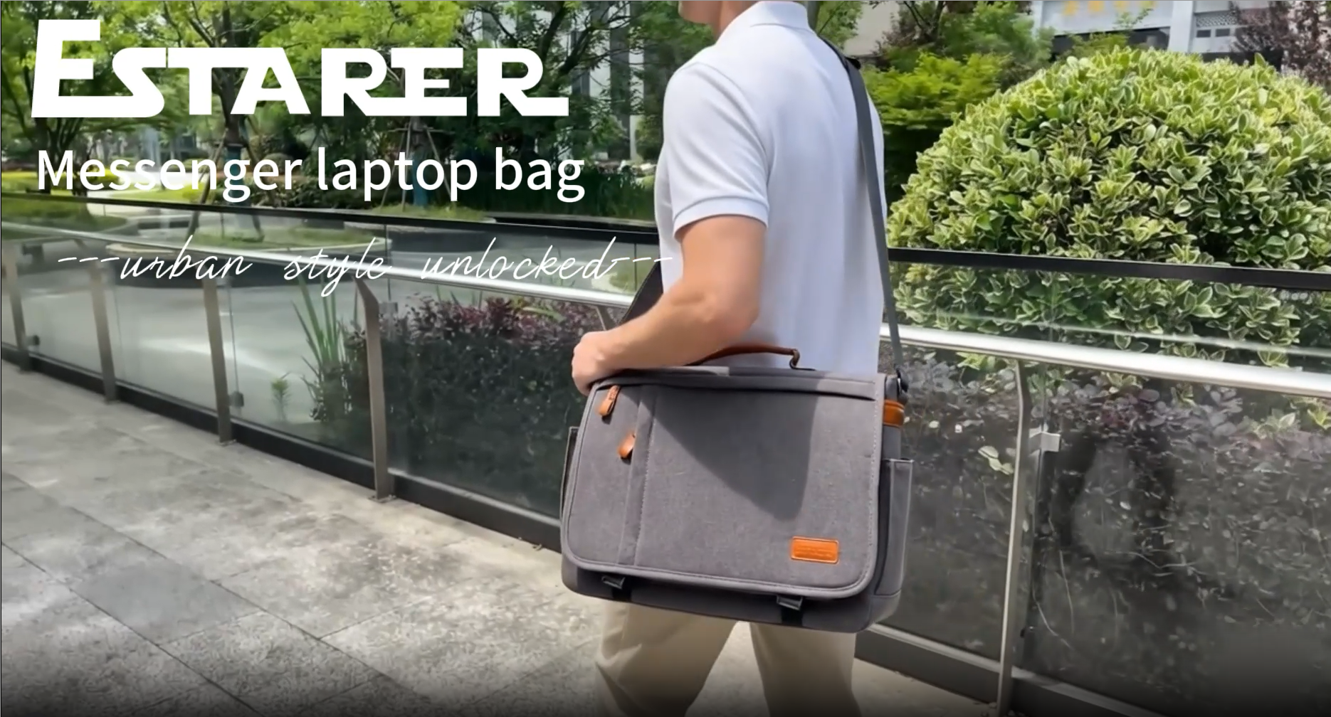 Amazon.com: ESTARER Men Messenger Bag 15.6 inch, Computer Work Bag