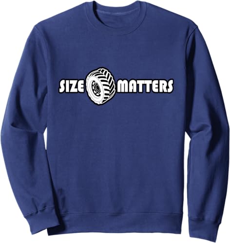 Miniatura 6 de Size Matters Shirt Tire Car Guy shirt Off Road Sweatshirt Black,Navy Blue,Dark Heather Grey,Heather Grey,Royal Blue