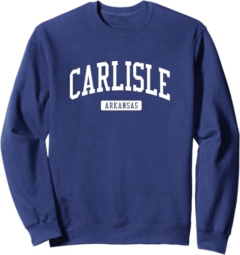 Miniatura 5 de Carlisle Arkansas AR Vintage Athletic Sports Design Sweatshirt Black,Navy Blue,Dark Heather Grey,Royal Blue