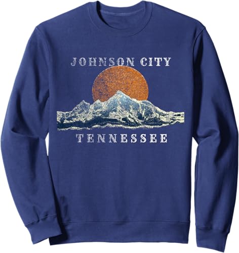 Miniatura 6 de Johnson City Tennessee Mountain Sunset Scene Sweatshirt Black,Navy Blue,Dark Heather Grey,Heather Grey,Royal Blue