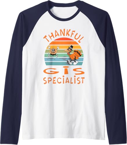 Miniatura 6 de GIS Specialist Job Funny Thanksgiving Raglan Baseball Tee