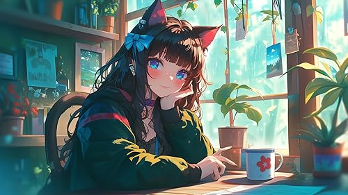 Anime Girls Screensaver: Manga Inspired with Relaxing Music, Ambient HD Videos, and Serene Sounds fo