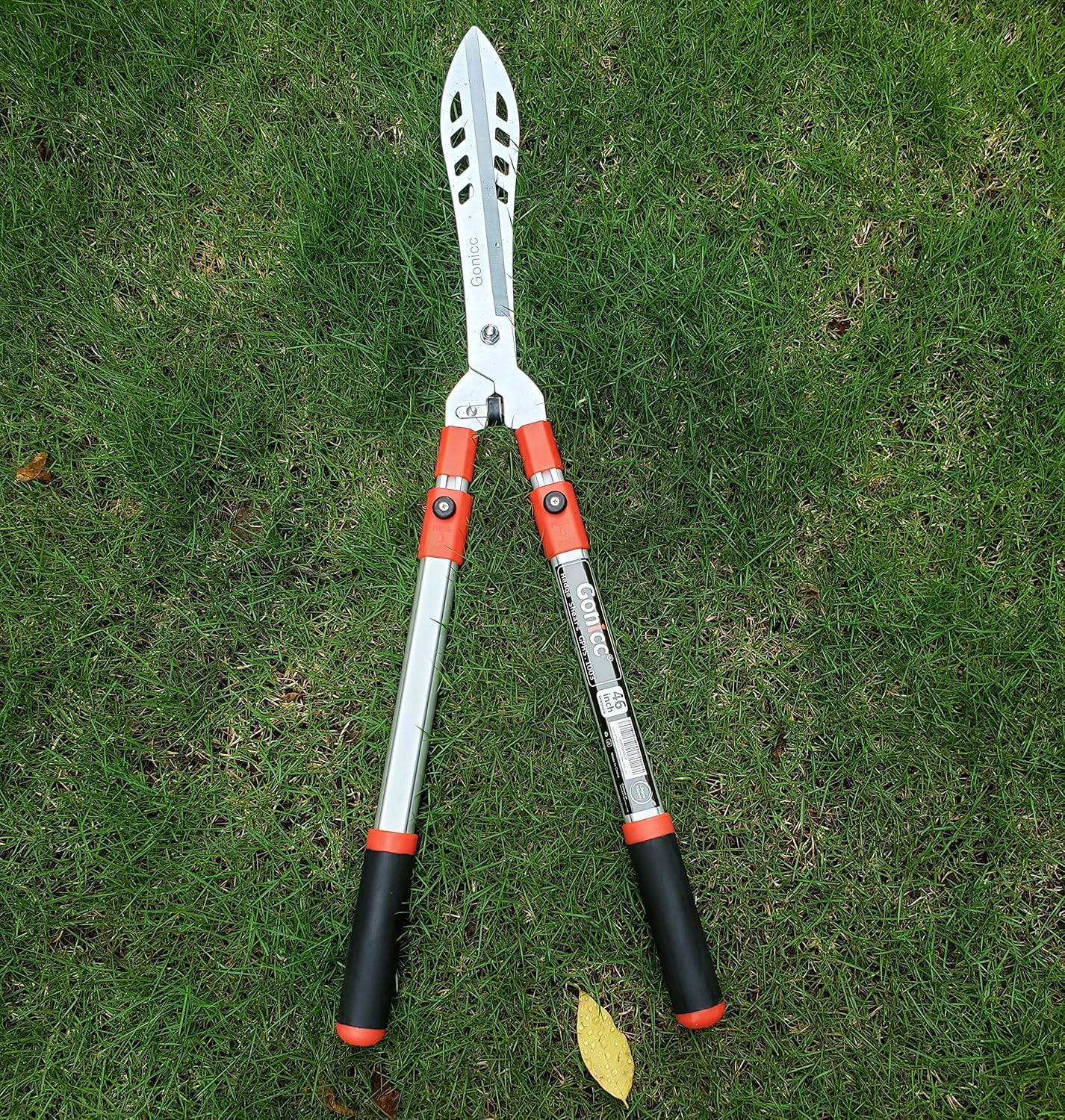 gonicc 8 Professional Premium Titanium Bypass Pruning Shears (GPPS-1003) and Adjustable 33"+ 13" Hedge Shears. Hand Pruners, Garden Clippers.