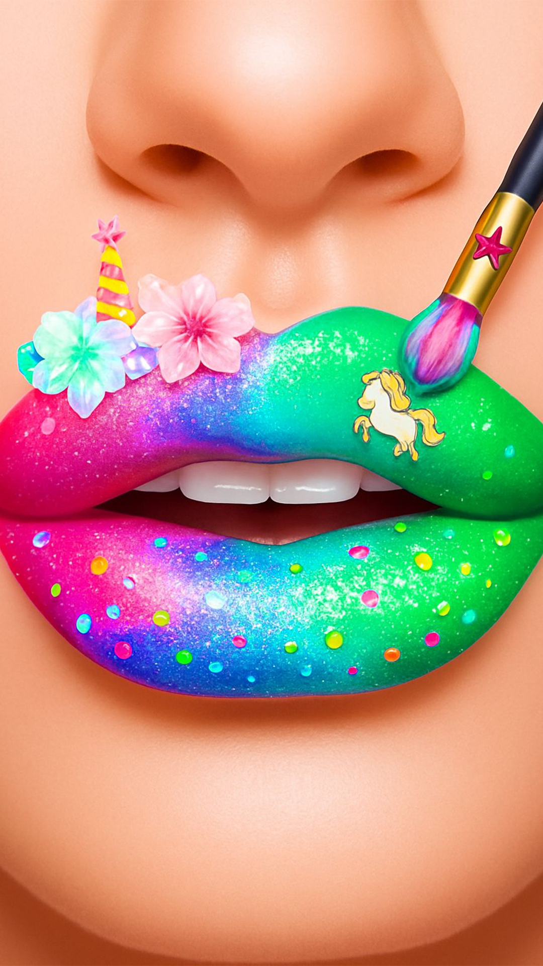 Lips App LipArt Game for Girls - Fashion Girls Makeover Lips Artist - App on ...