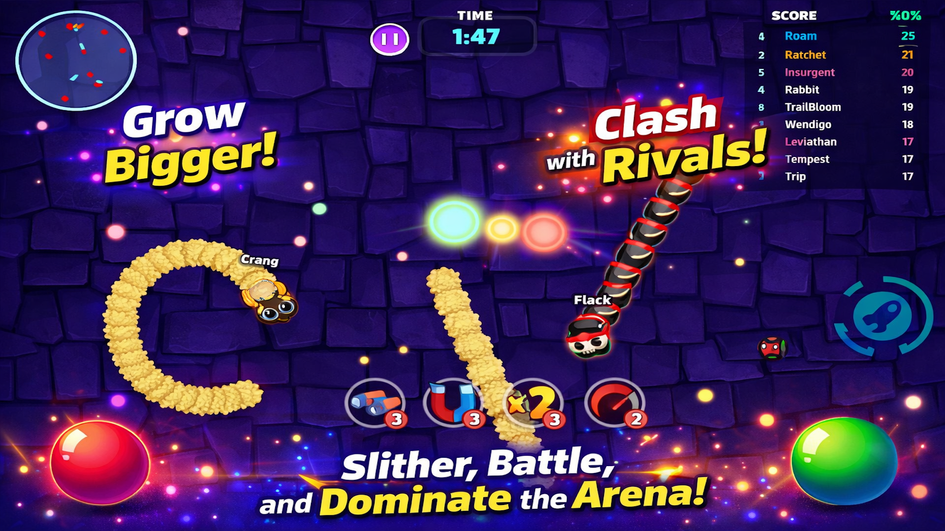 Snake Rushing Snake Rush: Slither Battle 3D Snakes Game - App on the Amazon Appstore