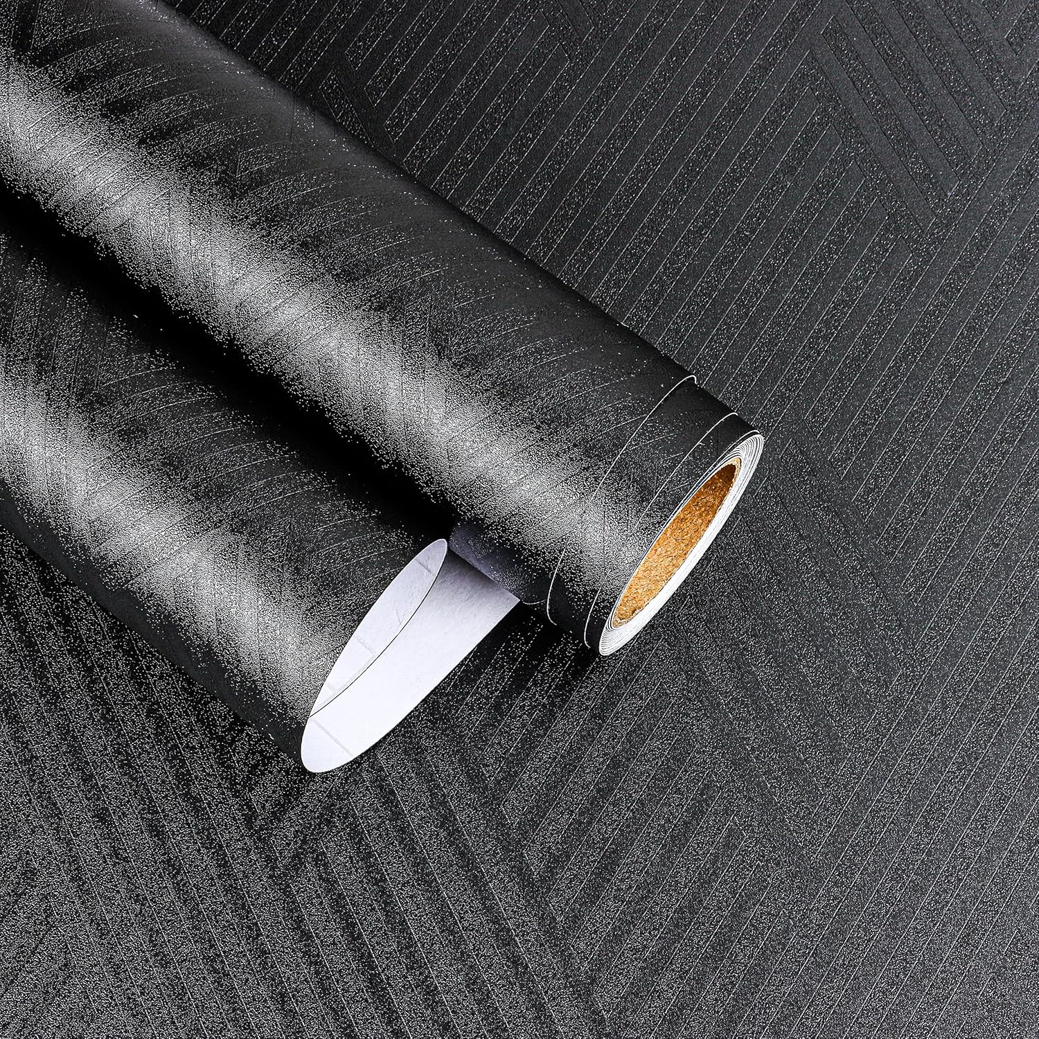 Black Geometric Wallpaper Roll
