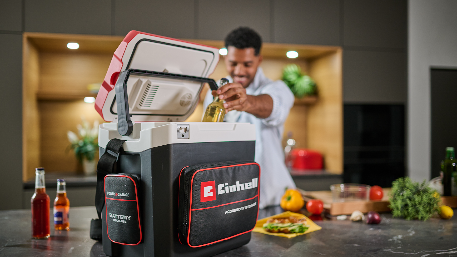 Nevera Portátil Einhell Te-col 18/27 - 27 Litros, Funciona Con Batería Power X-Change, 12V Coche O 230V Nevera Portatil Electrica