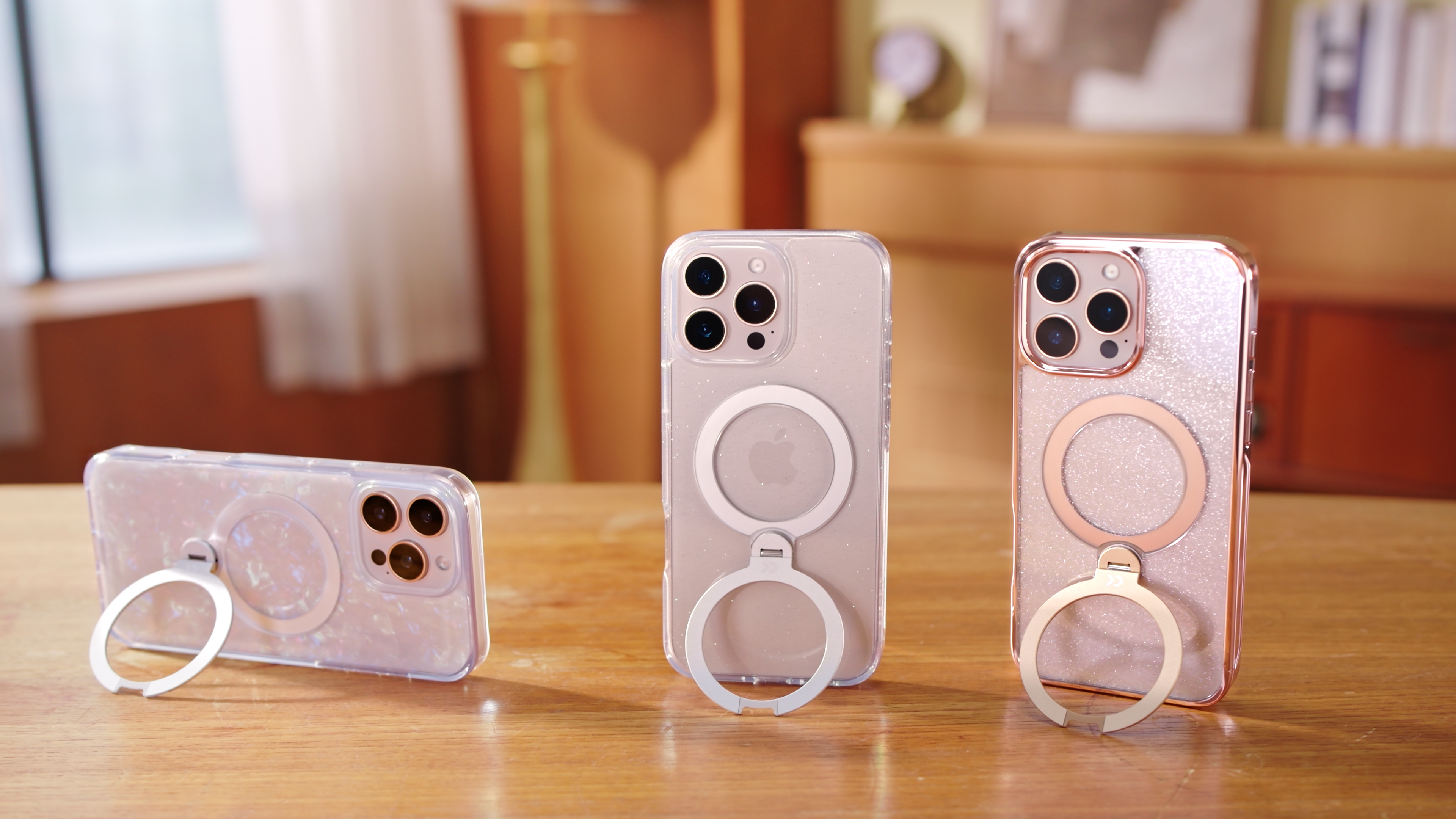 iPhone - RITSUGUN KO ！ Amazon.com: CASEKOO Glitter 360° Spin Built-in Magnetic
