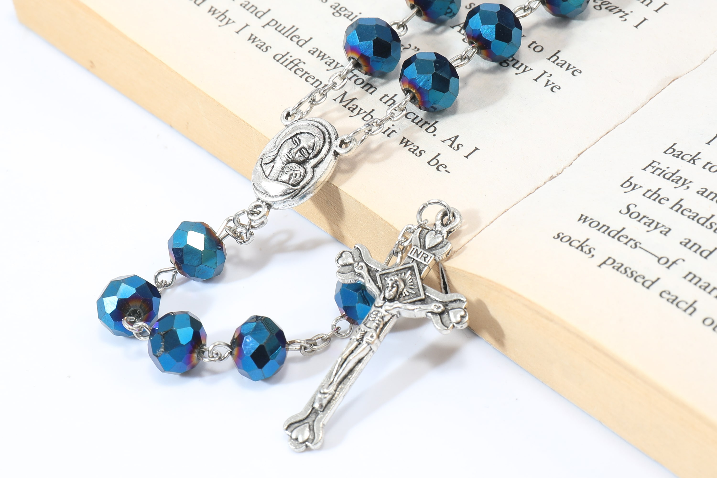 Blue Babybottle【クリスタルパワーストーン】 Amazon.com: WE Baby Shower Stretchy Blue Crystal bracelet favors