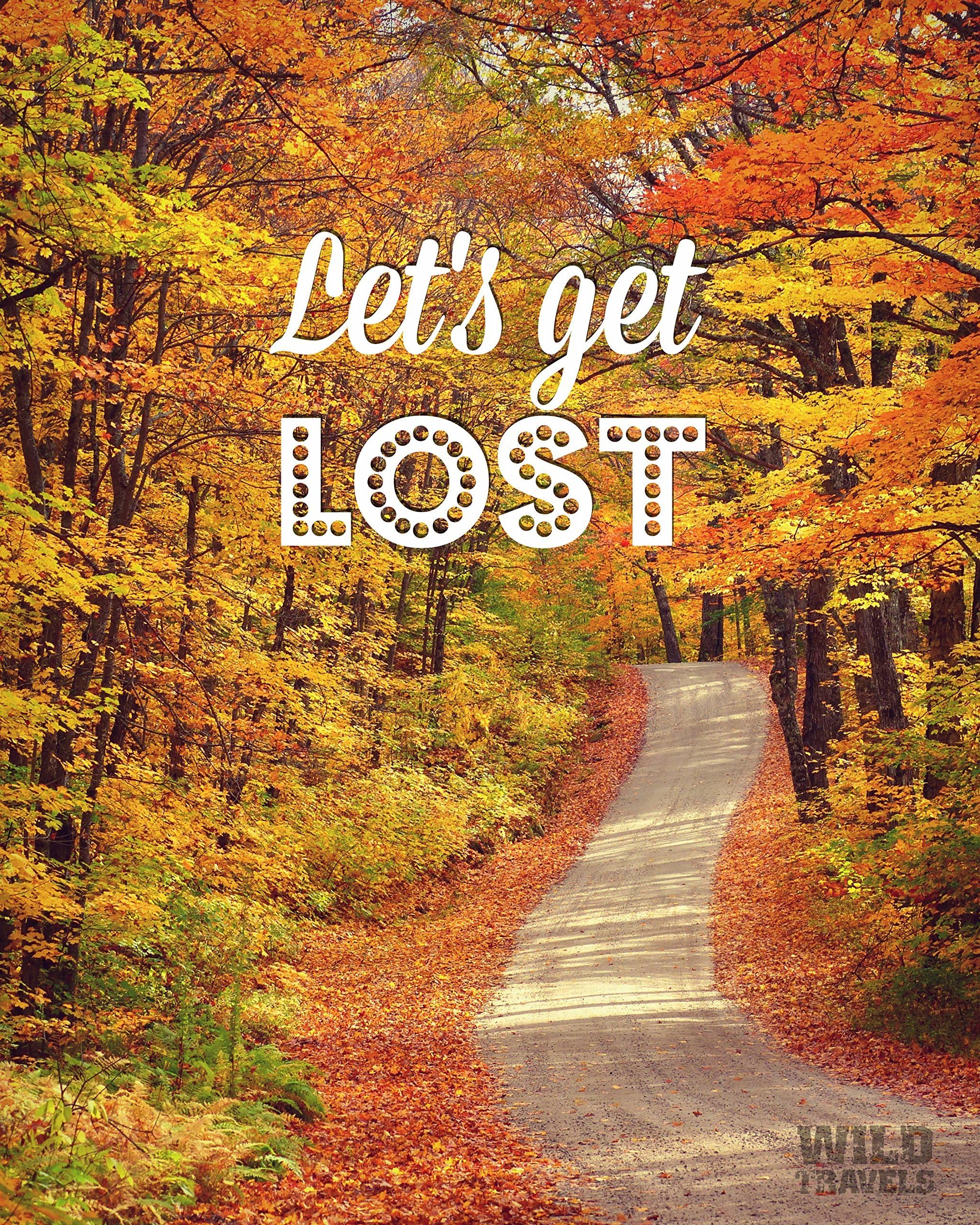 "Let's get lost" Fall Forest Photography
