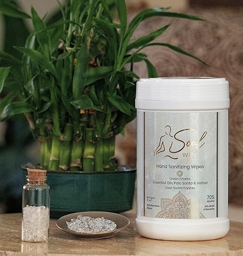 Miniatura 5 de Toallitas desinfectantes para manos Palo Santo y Vetiver Aceites Esenciales Crown Chakra Meditación Herramienta