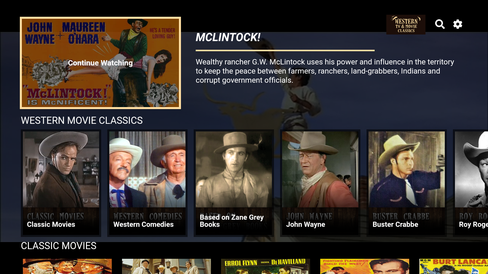 Western TV & Movie Classics - App on Amazon Appstore