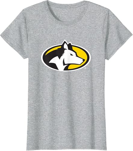 Miniatura 5 de Camiseta con licencia oficial de Michigan Tech Huskies Icon, Negro - Negro,Jaspeado Oscuro,Gris Jaspeado