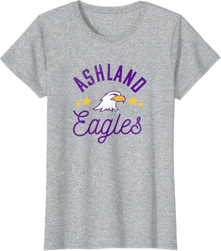 Miniatura 7 de Ashland University Camiseta con logotipo de Eagles, Gris Gris Oscuro,Blanco,Plateado,Gris Jaspeado