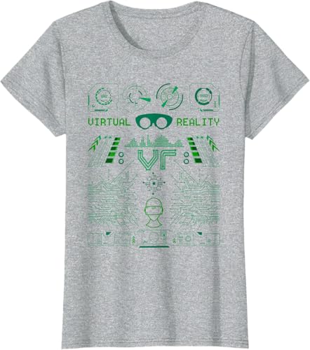 Miniatura 19 de Camiseta de realidad virtual VR Retro Gamers, Negro, S Negro,Azul Marino,Asfalto,Blanco,Azul Pastel,Arándano,Limón,Jaspeado Oscuro,Gris