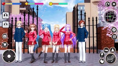 Anime High School Girl Love Story - High School Girl Life Sim 3D SAKURA School Simulator Game for Ki