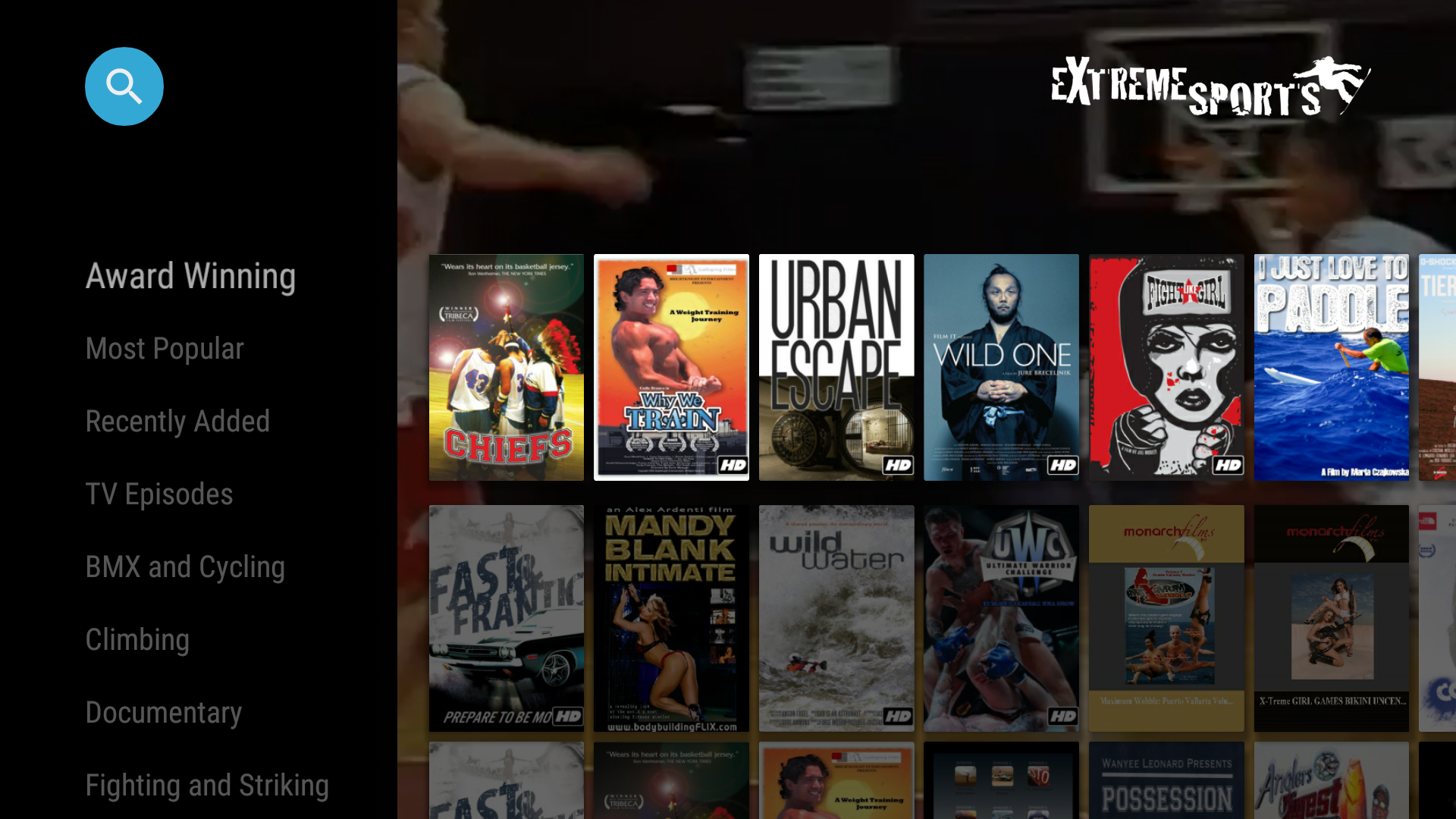 Extreme Sports Movies & TV - App on Amazon Appstore